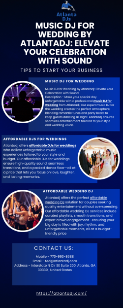 Music DJ for Wedding by Atlantadj: Elevate Your Celebration with Sound