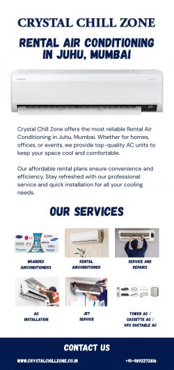 Rental Air Conditioning in Juhu, Mumbai – Crystal Chill Zone