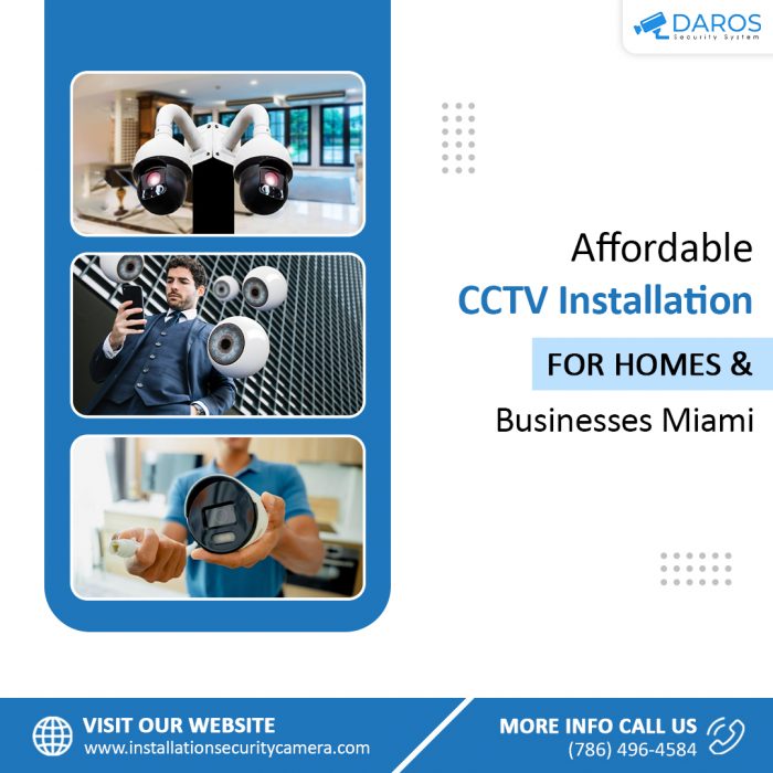 Affordable CCTV Installation for Homes & Businesses Miami