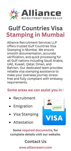 Alliance Recruitment – Gulf Countries Visa Stamping in Mumbai