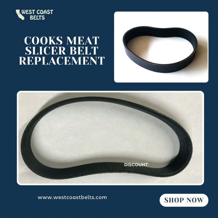 Cooks Meat Slicer Belt Replacement by West Coast Belts for Reliable Performance