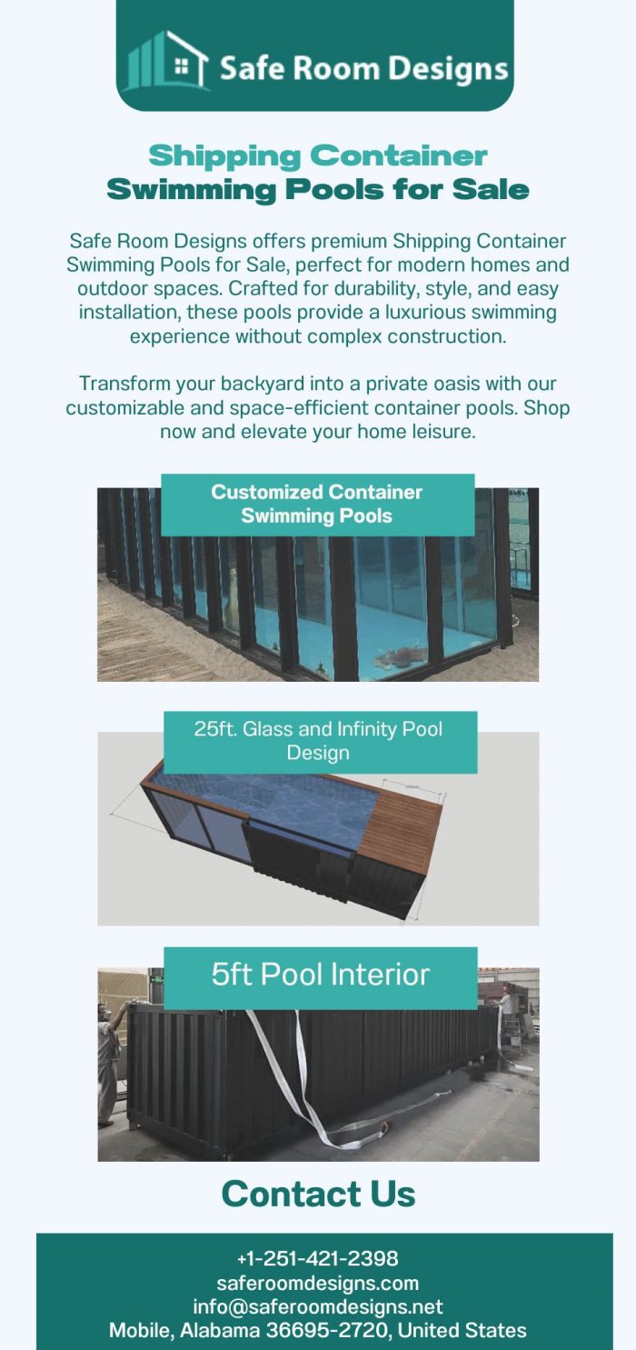 Designer Shipping Container Pools for Sale – Safe Room Designs
