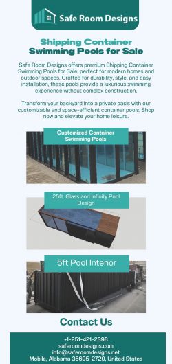 Designer Shipping Container Pools for Sale – Safe Room Designs