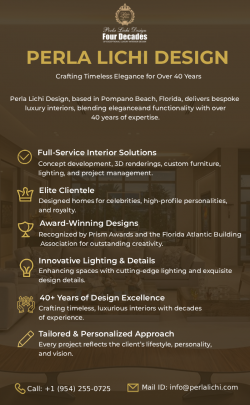 Perla Lichi Design: Crafting Timeless Elegance for Over 40 Years