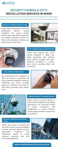 Security Camera & CCTV Installation Services in Miami