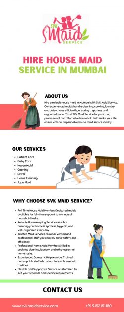 SVK Maid Service – Hire House Maid Service in Mumbai