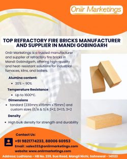 Top Refractory Fire Bricks Manufacturer and Supplier in Mandi Gobingarh