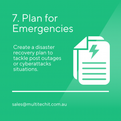 7️. Plan for Emergencies
