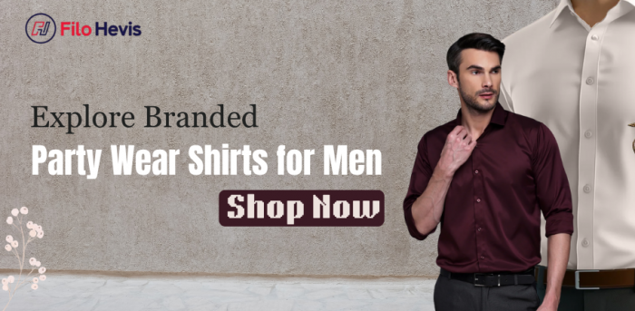 Explore Branded Party Wear Shirts for Men | Shop Now