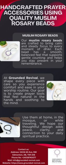 Handcrafted Prayer Accessories Using Quality Muslim Rosary Beads