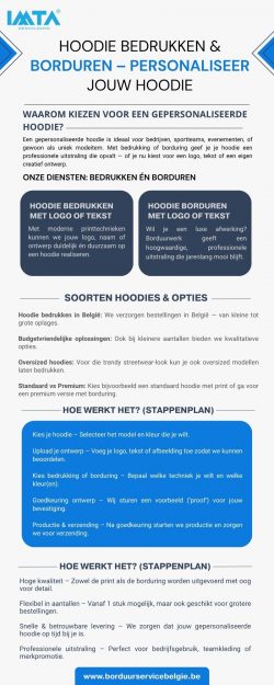 Hoodie Bedrukken & Borduren – Personaliseer Jouw Hoodie