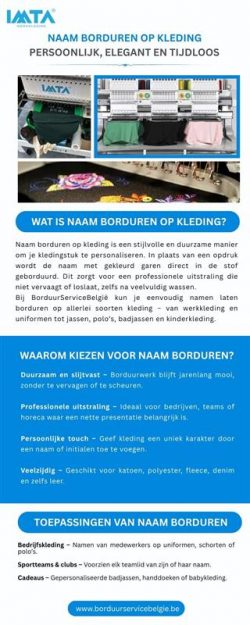 Naam Borduren Op Kleding Persoonlijk , Elegant en Tijdloos