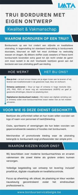 Trui Borduren Met Eigen Ontwerp Kwaliteit & Vamanschap