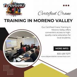 Certified Crane Training in Moreno Valley