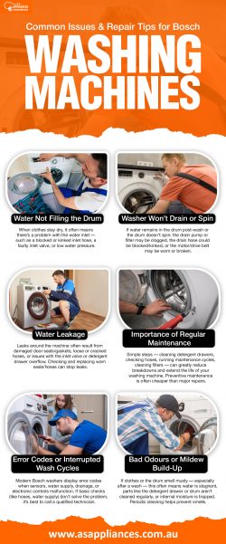 Common Issues & Repair Tips for Bosch Washing Machines