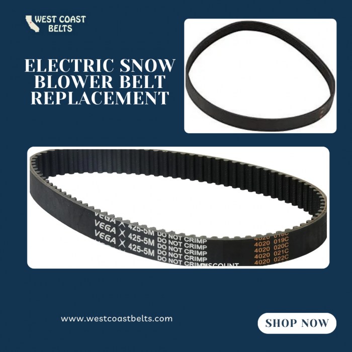 Electric Snow Blower Belt Replacement with Durable West Coast Belts
