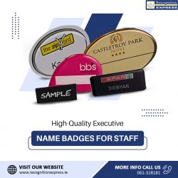 High-Quality Executive Name Badges for Staff