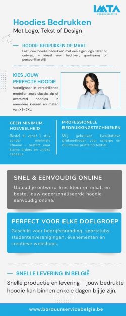 Hoodies Bedrukken Met Logo , Tekst of Design