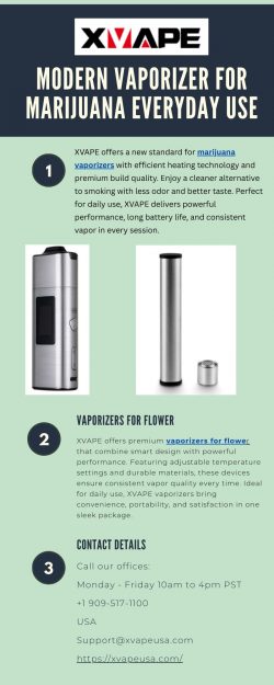 Modern Vaporizer for Marijuana Everyday Use