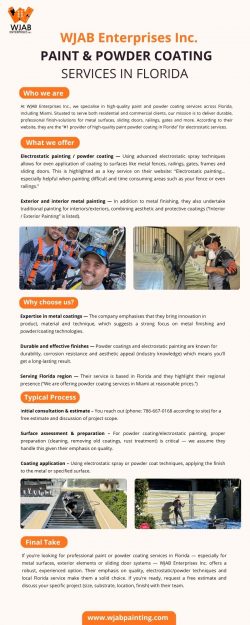 WJAB Enterprises Inc. – Paint & Powder Coating Services in Florida