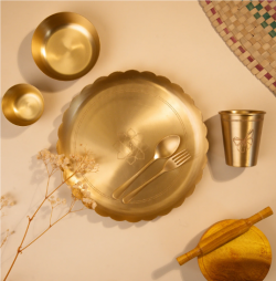 Best Brass Dining Set for Babies | Baby Forest