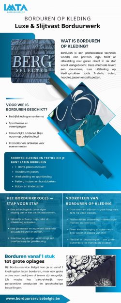 Borduren op Kleding Luxe & Slijtvast Borduurwerk