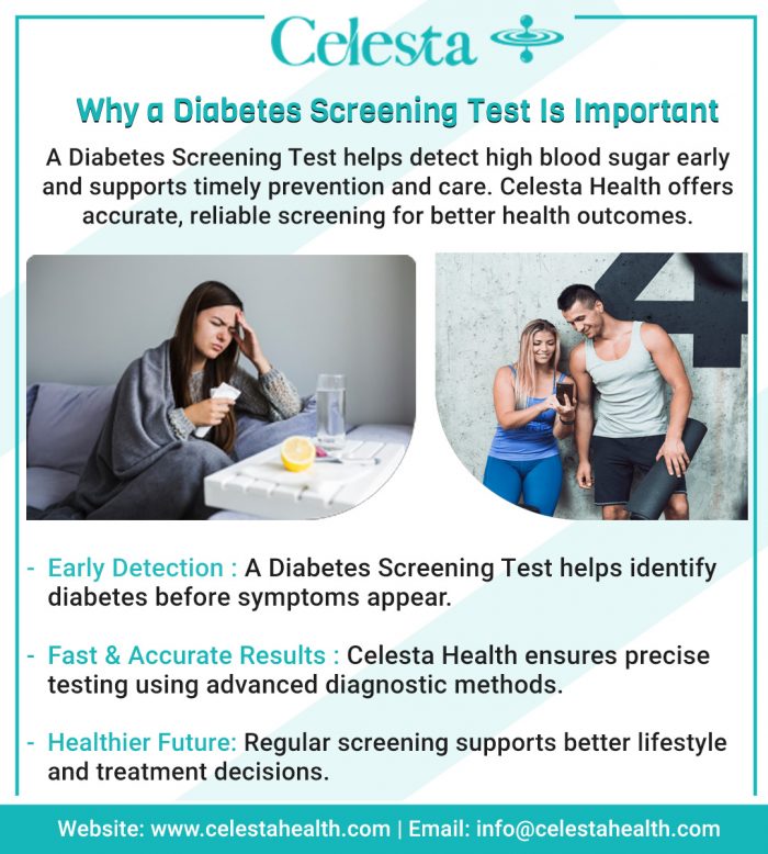 Diabetes Screening Test for Accurate Blood Sugar Monitoring at Home