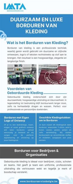 Duurzaam en Luxe Borduren Van Kleding