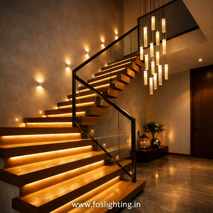 Enhance Your Home Ambience with Trendy Staircase Lighting