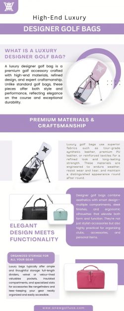 High-End Luxury Designer Golf Bags
