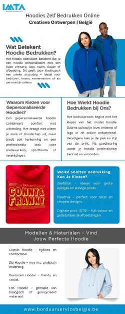 Hoodies Zelf Bedrukken Online Creative Ontwerpen Belgie