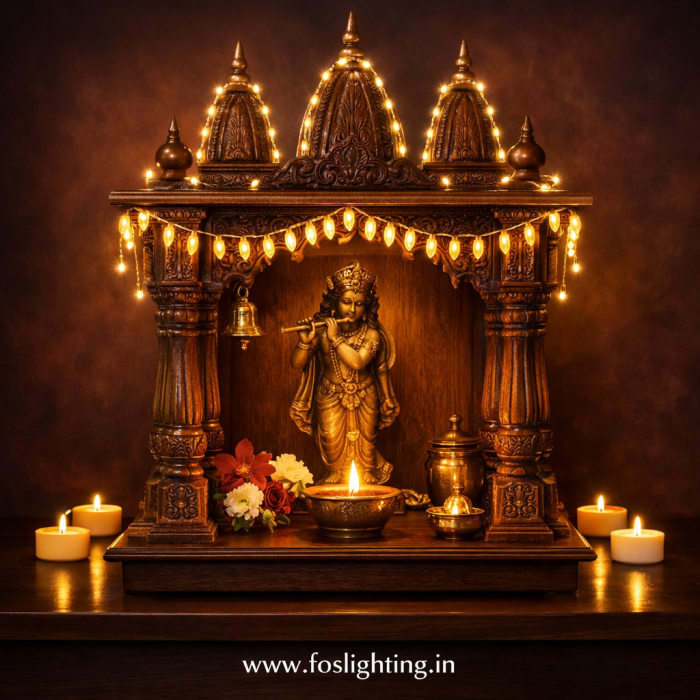 Illuminate Your Daily Prayers with Serene Mandir Lighting