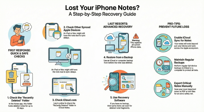 How to Recover Lost Notes on iPhone?