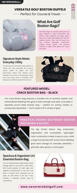 Versatile Golf Boston Duffels — Perfect for Course & Travel