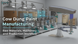 Cow Dung Paint Manufacturing, Raw Materials, Machinery, and Production Workflow
