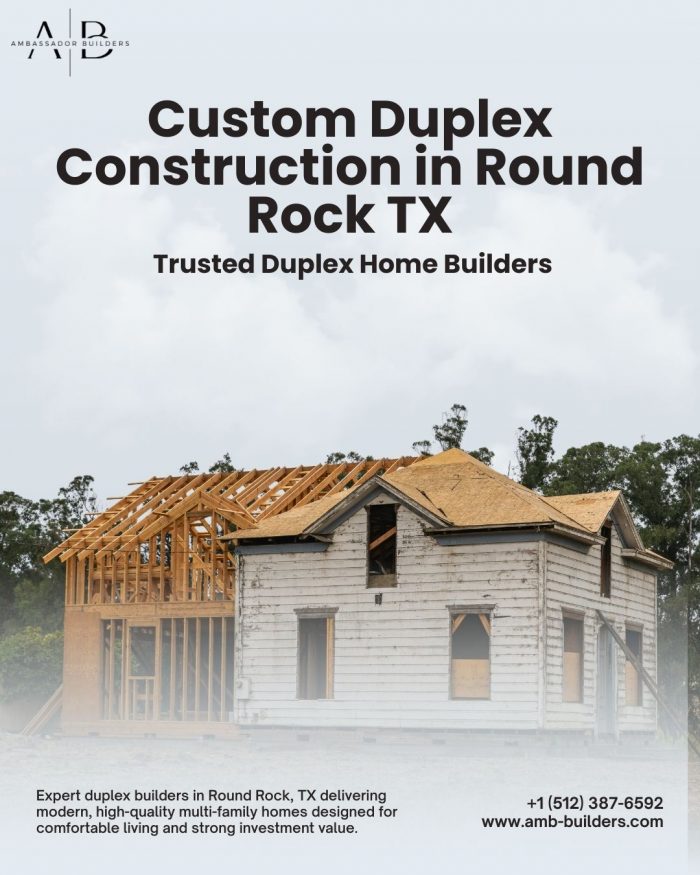 Custom Duplex Construction in Round Rock TX | Trusted Duplex Home Builders