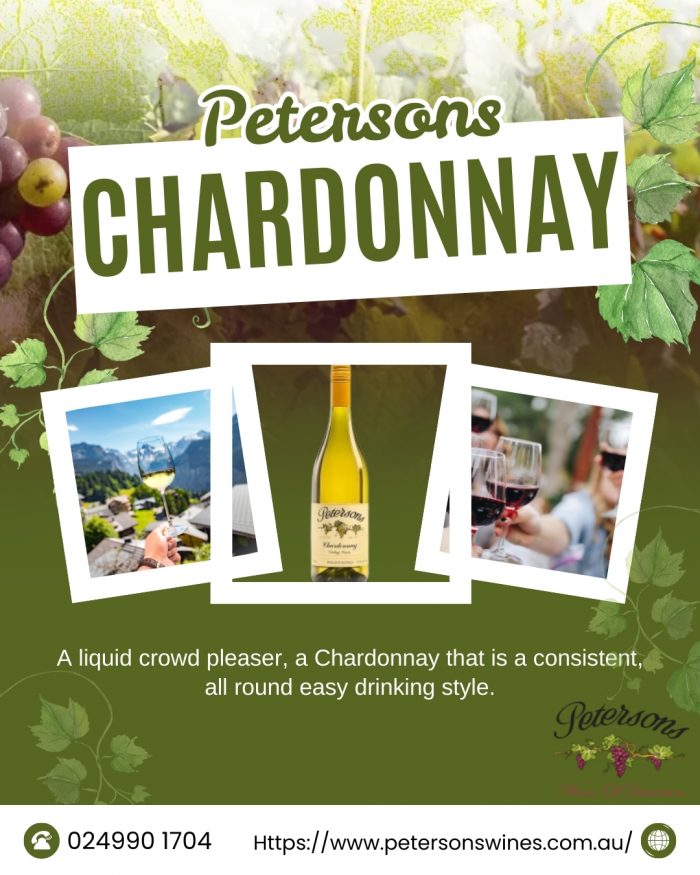 Enjoy Petersons Chardonnay With Fresh Elegant Balance