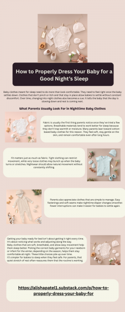 How to Properly Dress Your Baby for a Good Night’s Sleep