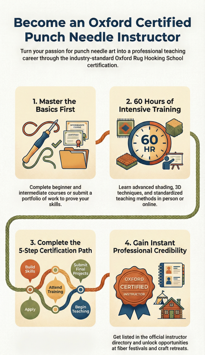 How to Become a Certified Punch Needle Instructor in the USA