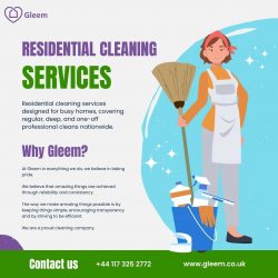Residential cleaning services | Gleem Cleaning