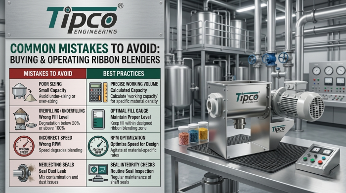 Common Mistakes to Avoid When Buying or Operating Ribbon Blenders