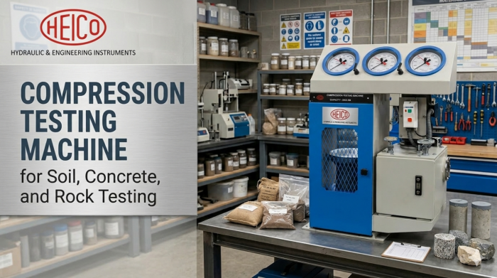 Compression Testing Machine for Soil, Concrete, and Rock Testing