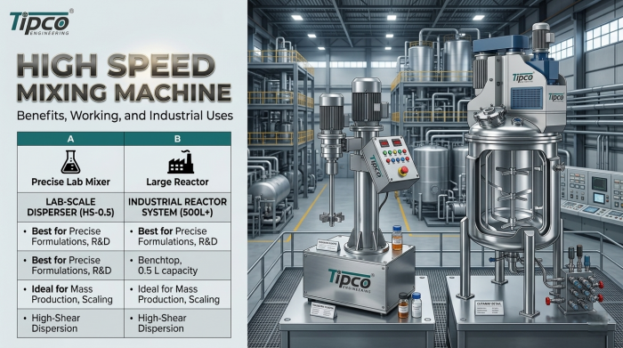 High Speed Mixing Machine, Benefits, Working, and Industrial Uses