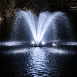 High Capacity Floating Fountains for Large Ponds and Lakes