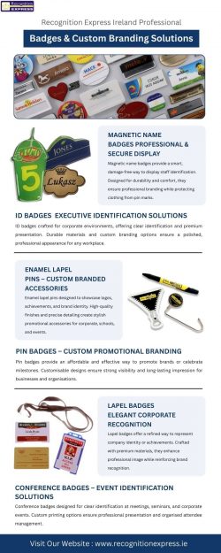 Recognition Express Ireland – Professional Badges & Custom Branding Solutions