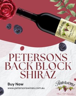 Taste Petersons Back Block Shiraz Rich Character