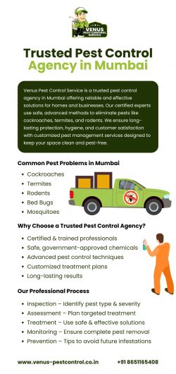 Trusted Pest Control Agency in Mumbai – Venus Pest Control