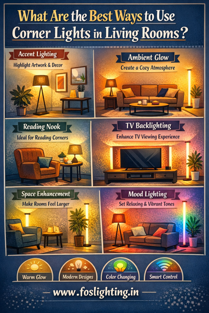 What Are the Best Ways to Use Corner Lights in Living Rooms?