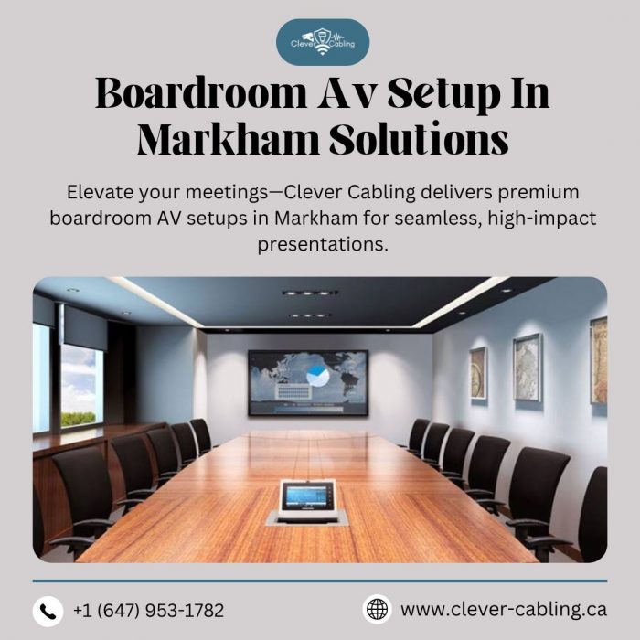 Boardroom Av Setup In Markham Solutions