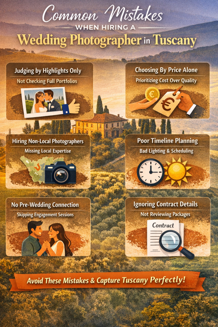 Tuscany Wedding Photographer Mistakes to Avoid